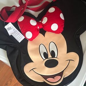 Disney Minnie Mouse Black and Red Backpack